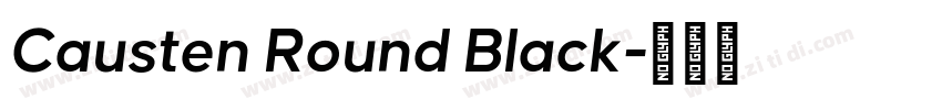 Causten Round Black字体转换